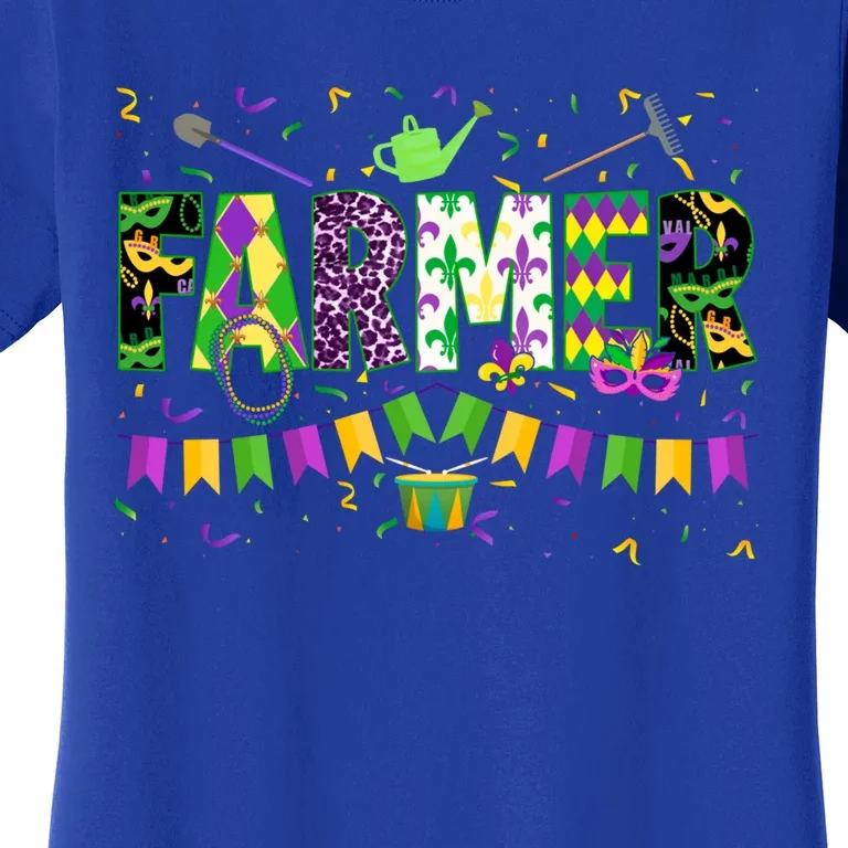 Funny Mardi Gras Farmer Carnival Parade Gift Women's T-Shirt