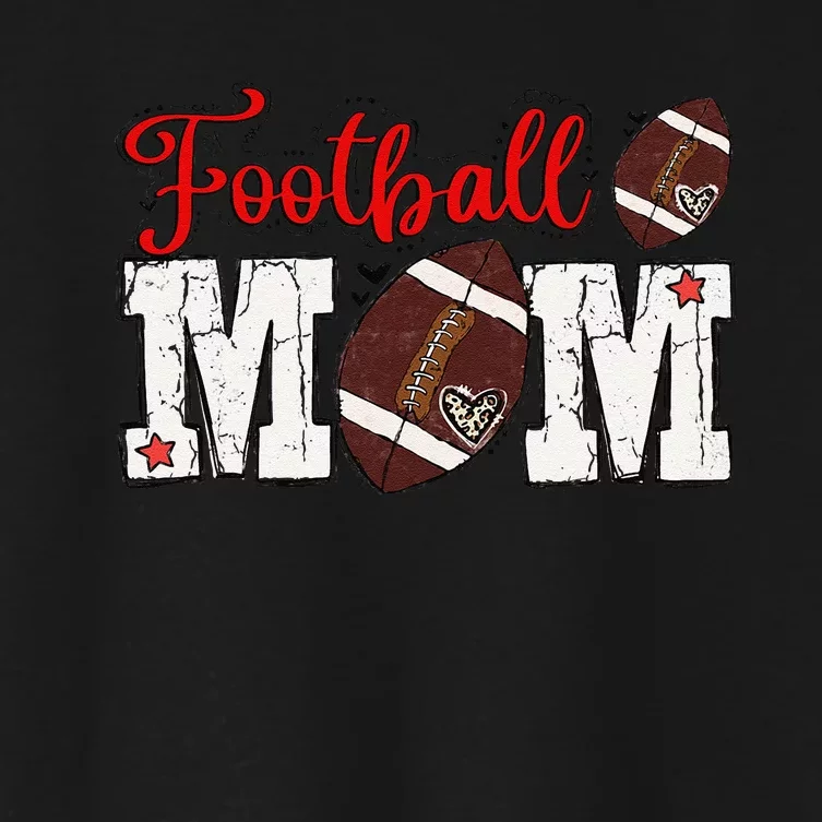 Football Mom Gift Women's Crop Top Tee