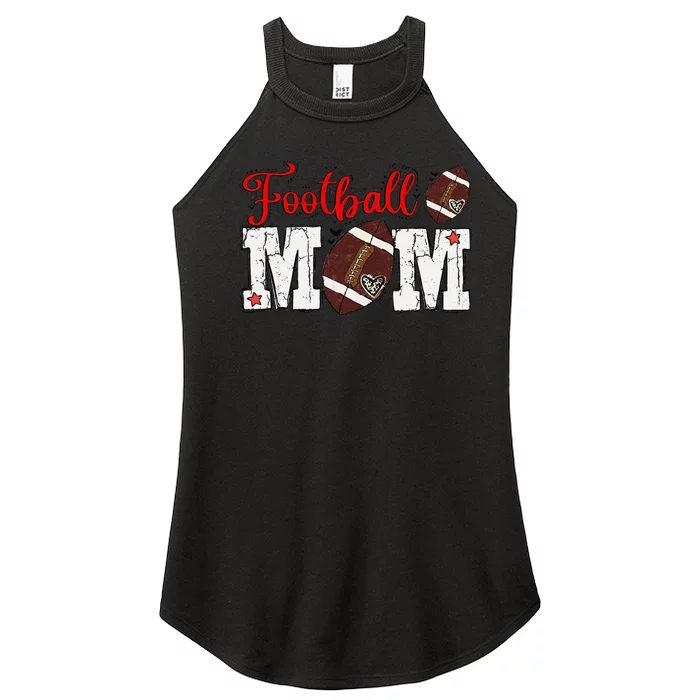 Football Mom Gift Women’s Perfect Tri Rocker Tank