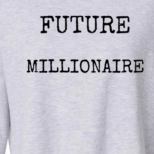 Future Millionaire Gift Cropped Pullover Crew