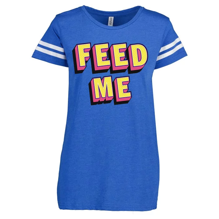 Feed Me Gift Enza Ladies Jersey Football T-Shirt