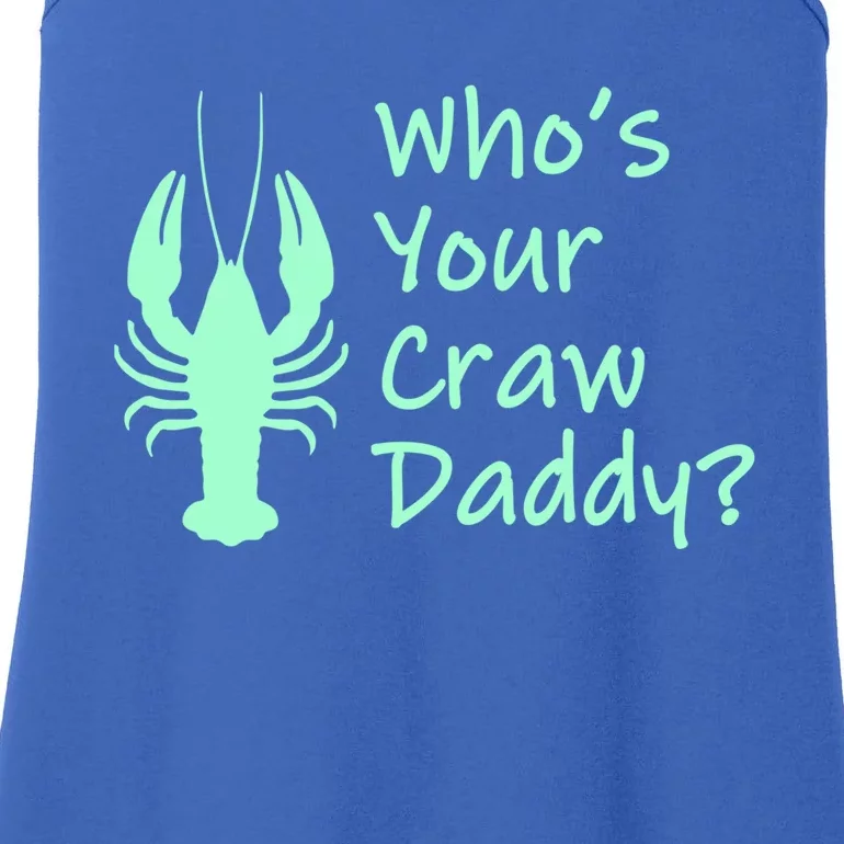 Funny Mardi Gras Gift Crawfish Boil Gift Who's Your Crawdaddy Gift Ladies Essential Tank