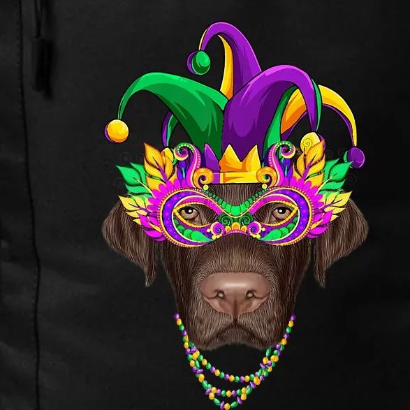 Funny Mardi Gras Labrador Dog Mardi Gras Beads Party Daily Commute Backpack