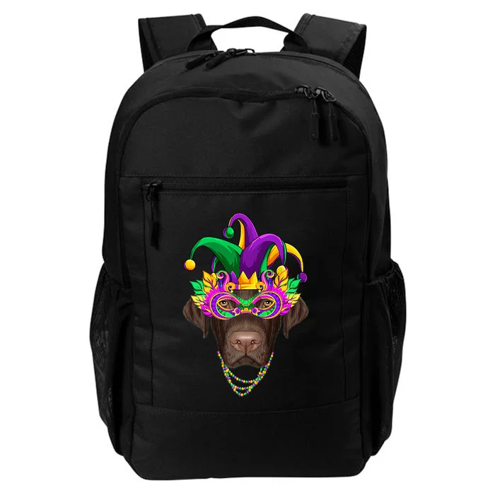 Funny Mardi Gras Labrador Dog Mardi Gras Beads Party Daily Commute Backpack