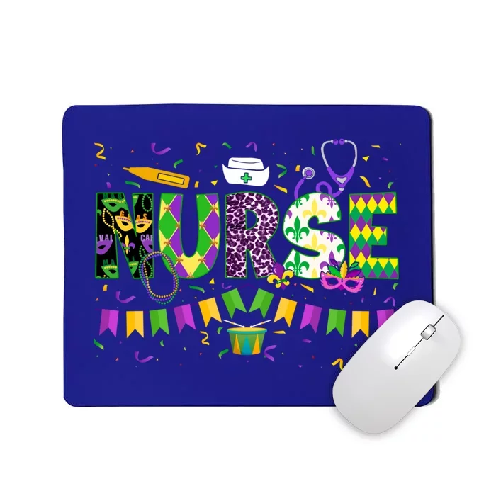 Funny Mardi Gras Nurse Carnival Parade Cute Gift Mousepad