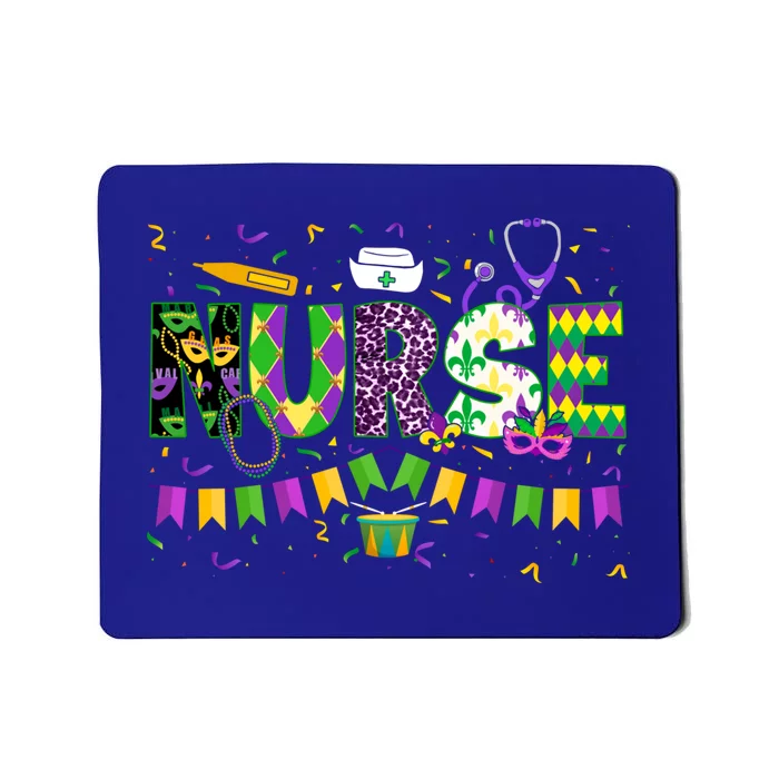 Funny Mardi Gras Nurse Carnival Parade Cute Gift Mousepad