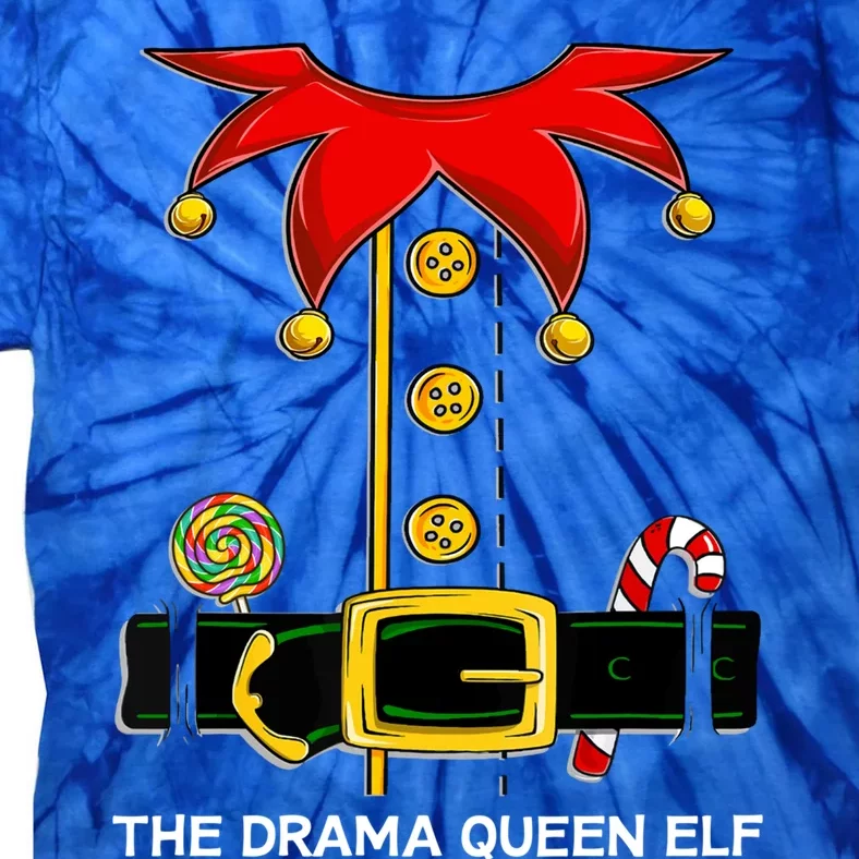 Family Matching Group The Drama Queen Elf Christmas Funny Gift Tie-Dye T-Shirt