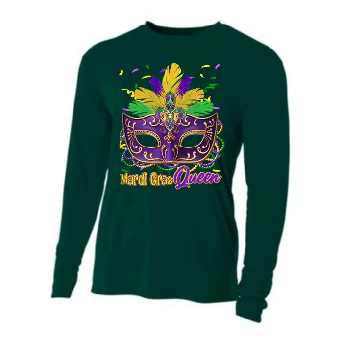 Festive Mardi Gras Queen Cooling Performance Long Sleeve Crew