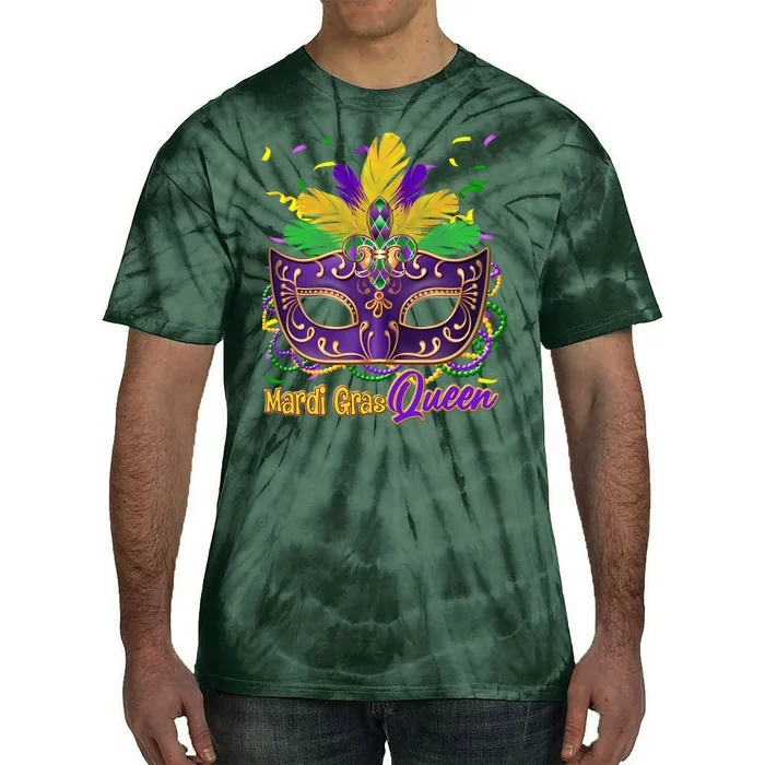 Festive Mardi Gras Queen Tie-Dye T-Shirt