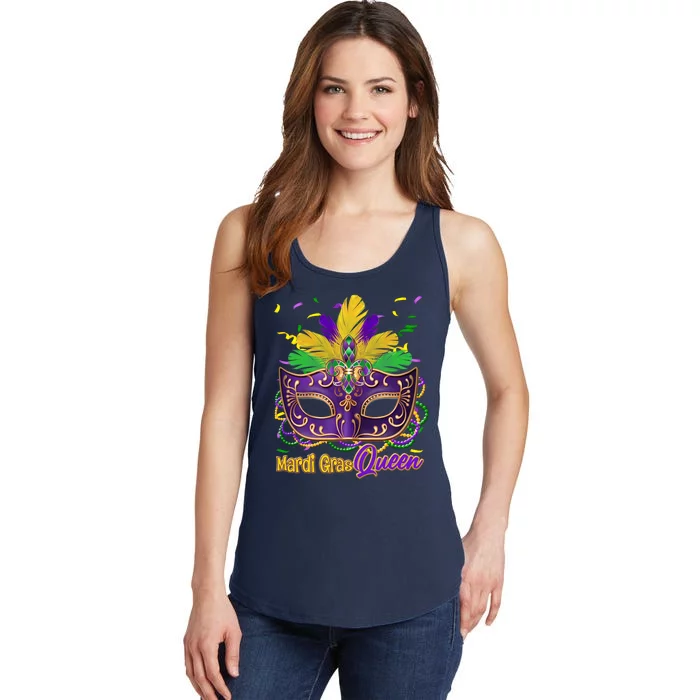 Festive Mardi Gras Queen Ladies Essential Tank