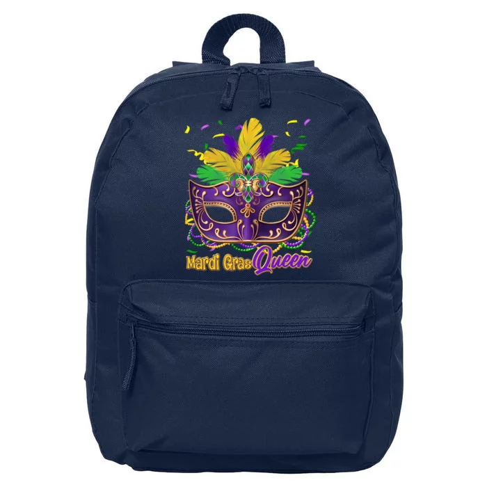 Festive Mardi Gras Queen 16 in Basic Backpack