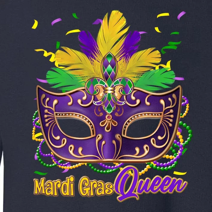 Festive Mardi Gras Queen Toddler Sweatshirt