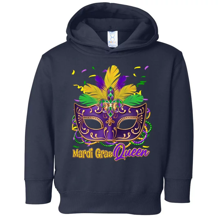 Festive Mardi Gras Queen Toddler Hoodie