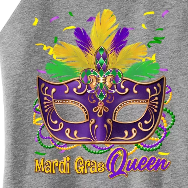 Festive Mardi Gras Queen Women’s Perfect Tri Rocker Tank