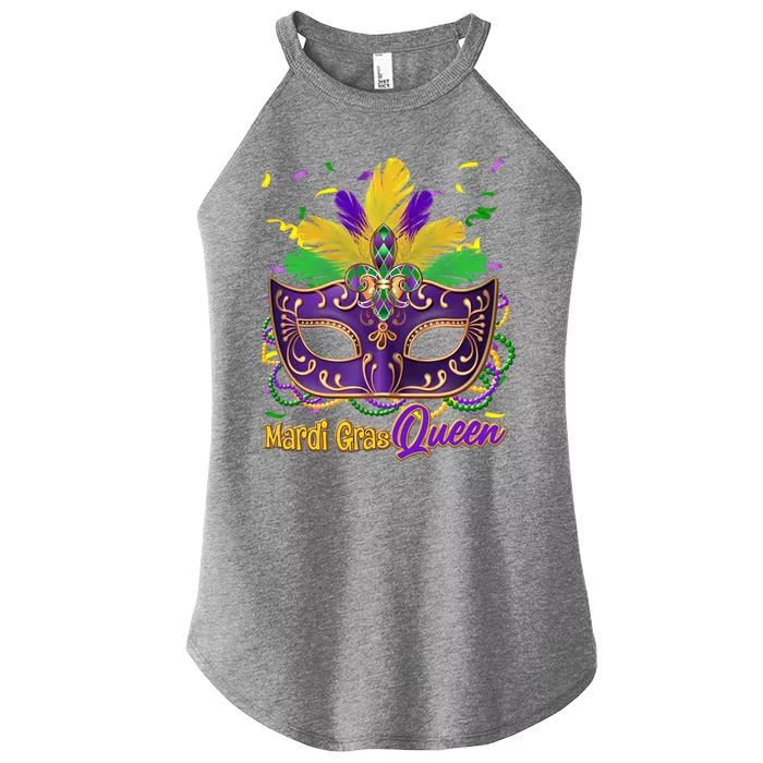 Festive Mardi Gras Queen Women’s Perfect Tri Rocker Tank