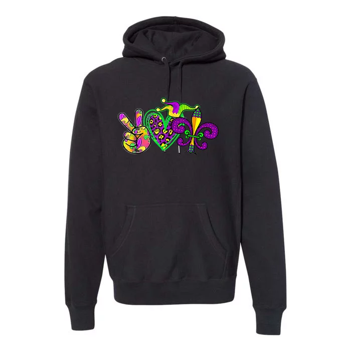 Funny Mardi Gras Women Girl Premium Hoodie