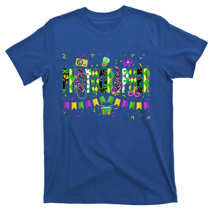 Funny Mardi Gras Photographer Carnival Parade Gift T-Shirt