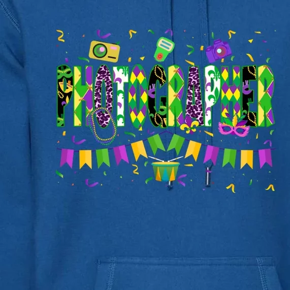 Funny Mardi Gras Photographer Carnival Parade Gift Premium Hoodie