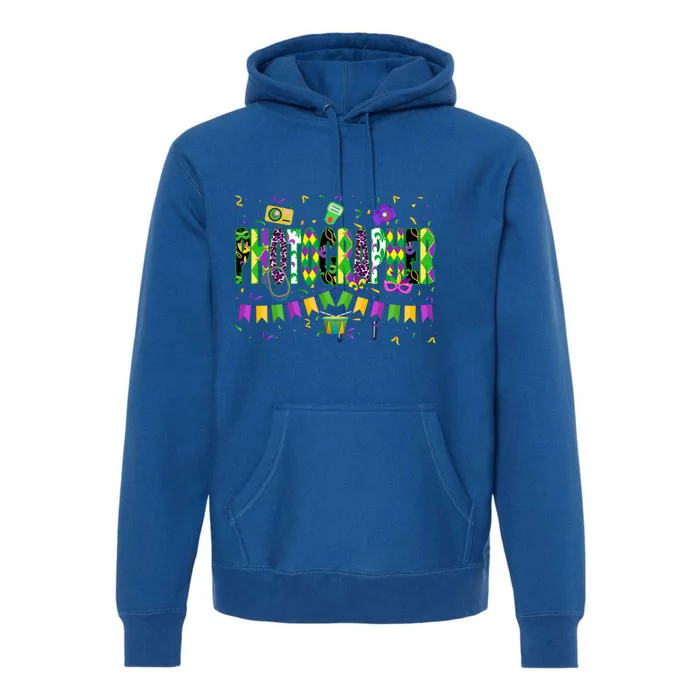 Funny Mardi Gras Photographer Carnival Parade Gift Premium Hoodie