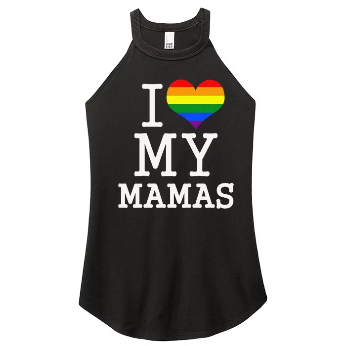 For My Gay Two Moms Baby Clothes I Love My Mamas Mothers Day Women’s Perfect Tri Rocker Tank