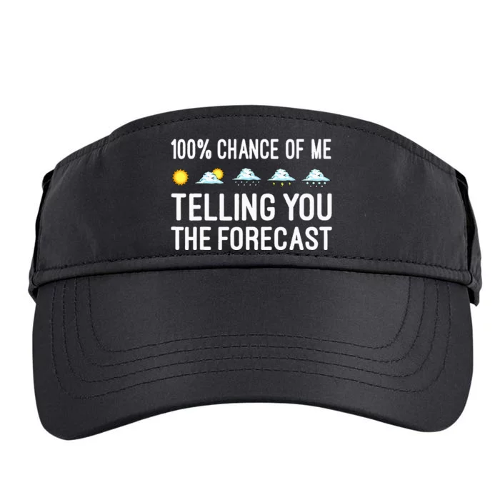 Funny Meteorology Gift Weather Enthusiasts Cool Weatherman Adult Drive Performance Visor