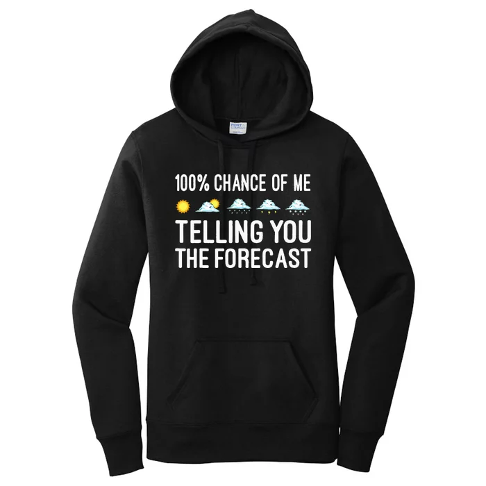 Funny Meteorology Gift Weather Enthusiasts Cool Weatherman Women's Pullover Hoodie