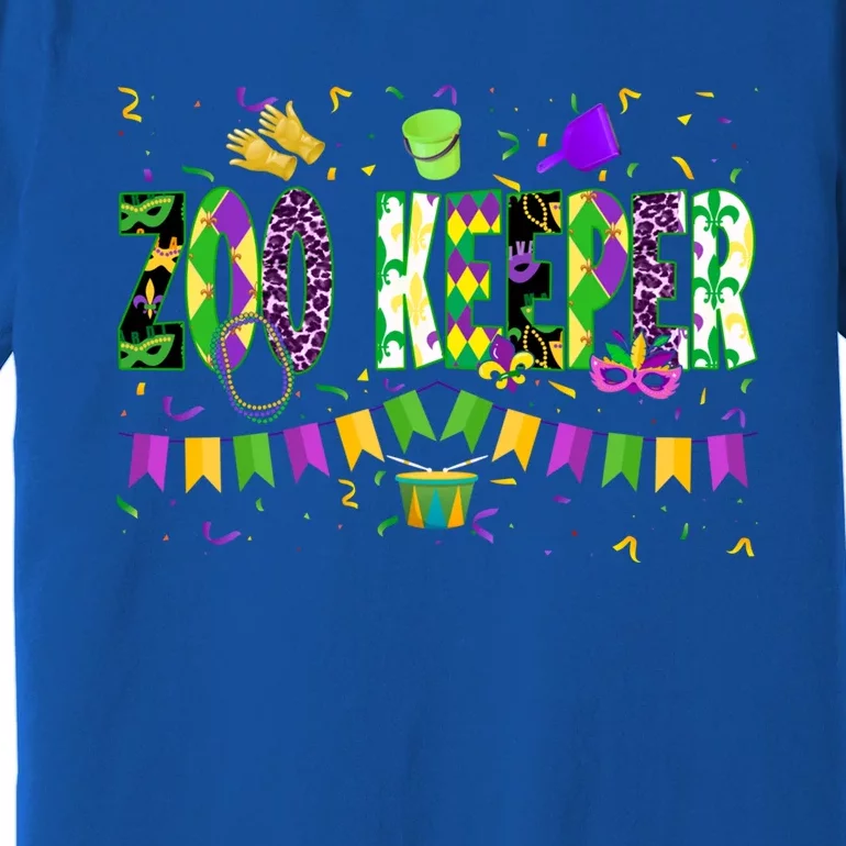 Funny Mardi Gras Zoo Keeper Carnival Parade Gift Premium T-Shirt