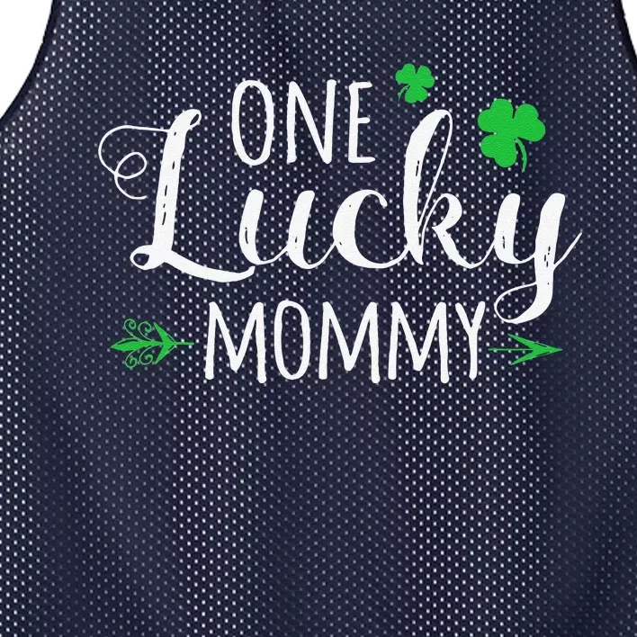 Family Matching Gifts One Lucky Mommy St Patricks Day Mesh Reversible Basketball Jersey Tank