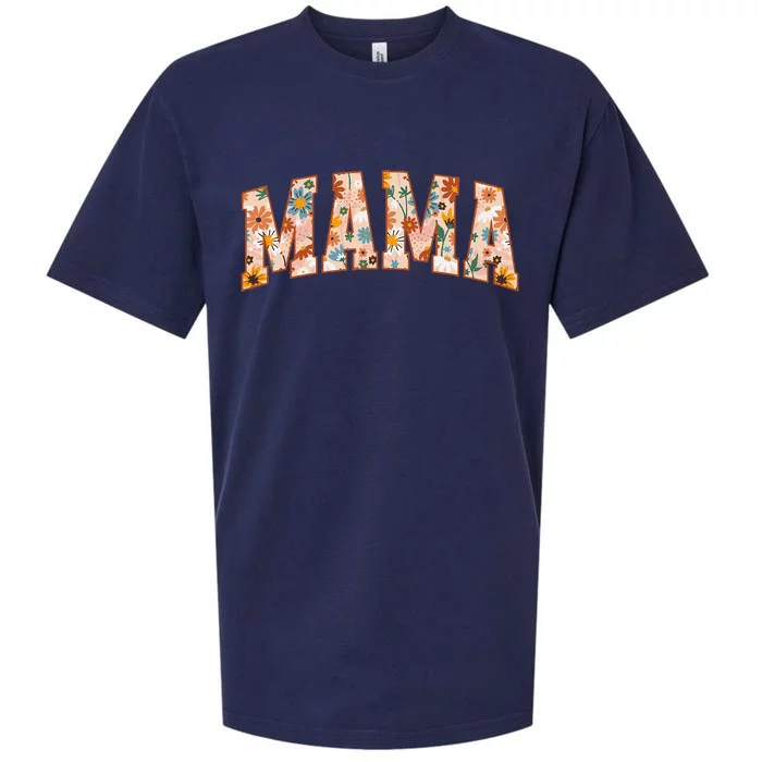 Floral Mama Gift Mothers Day Gardener Mama Flowers Cute Sueded Cloud Jersey T-Shirt