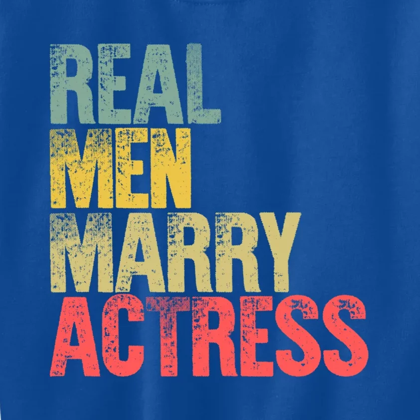 Funny Marriage Gift Real Marry Actress Groom Gift Kids Sweatshirt