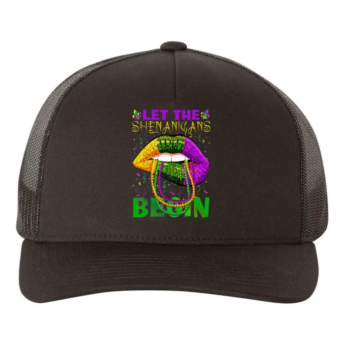 funny mardi gras party Yupoong Adult 5-Panel Trucker Hat