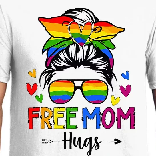 Free Mom Hugs Free Mom Hugs Inclusive Pride LGBTQ Pajama Set