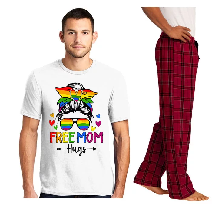 Free Mom Hugs Free Mom Hugs Inclusive Pride LGBTQ Pajama Set