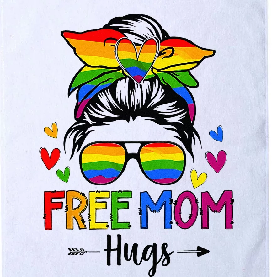 Free Mom Hugs Free Mom Hugs Inclusive Pride LGBTQ Platinum Collection Golf Towel