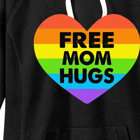 Free Mom Hugs LGBT Gift Women's Fleece Hoodie