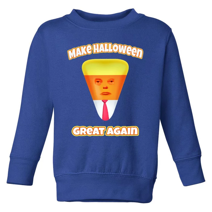 Funny Make Halloween Great Again Candy Corn Trump Halloween Gift Toddler Sweatshirt