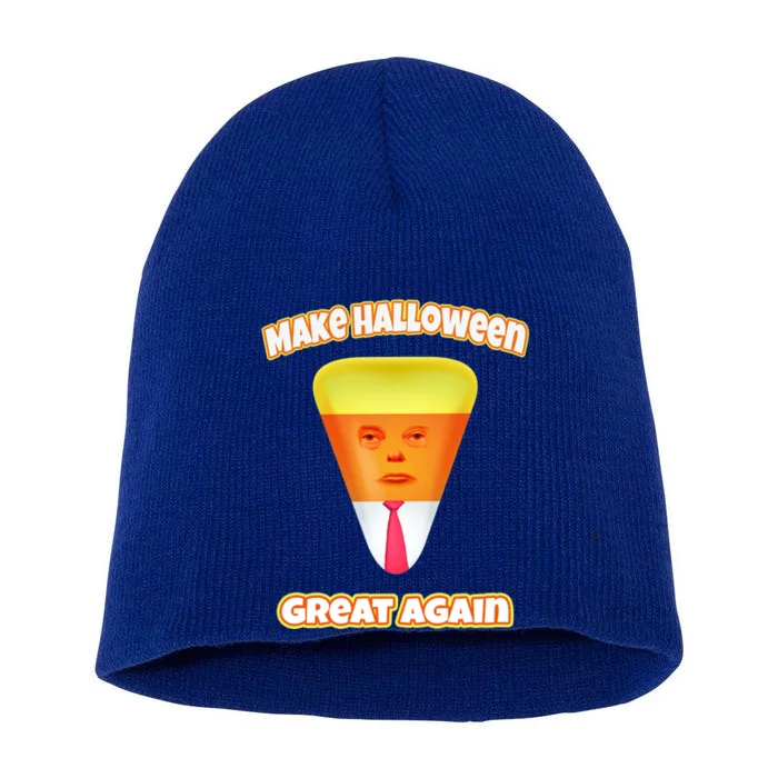 Funny Make Halloween Great Again Candy Corn Trump Halloween Gift Short Acrylic Beanie