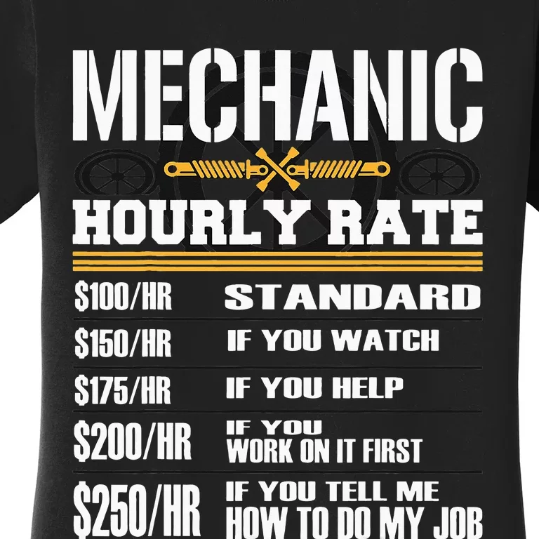 Funny Mechanic Hourly Rate Women's T-Shirt