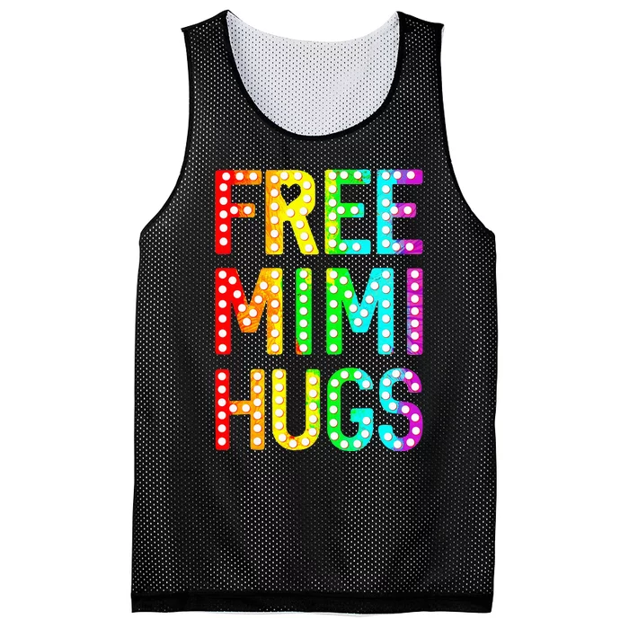 Free Mimi Hugs Funny Lgbt Pride Mesh Reversible Basketball Jersey Tank