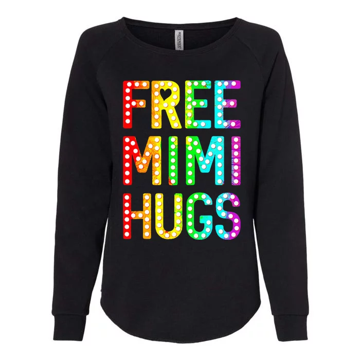 Free Mimi Hugs Funny Lgbt Pride Womens California Wash Sweatshirt