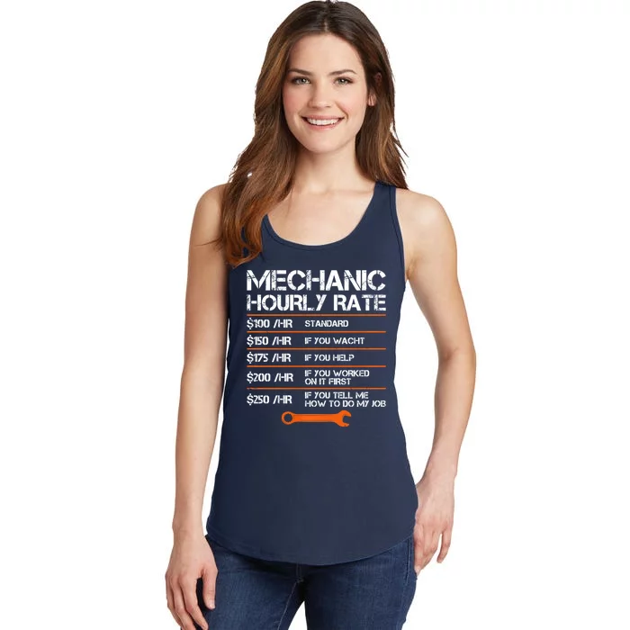 Funny Mechanic Hourly Rate Auto Repair Mechanic Labor Rates Ladies Essential Tank