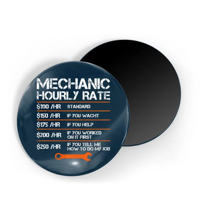 Funny Mechanic Hourly Rate Auto Repair Mechanic Labor Rates Magnet