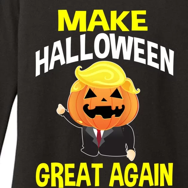 Funny Make Halloween Great Again Funny Gift Womens CVC Long Sleeve Shirt