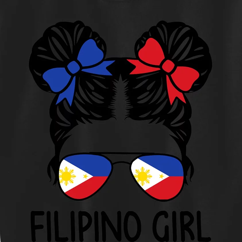 Filipino Messy Hair Philipines Patriotic Kids Sweatshirt