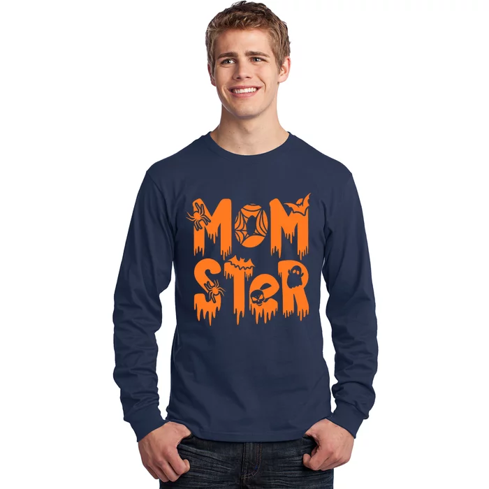 Funny Momster Halloween Mom Costume Dadcula Family Matching Long Sleeve Shirt