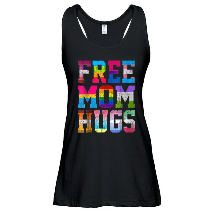 Free Mom Hugs For Pride Month Lgbt Mothers Day Gift Ladies Essential Flowy Tank