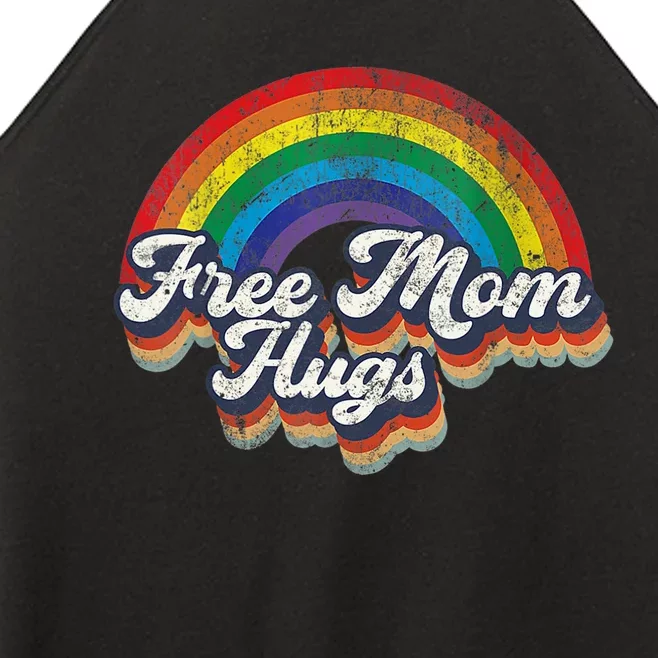 Free Mom Hugs Rainbow Heart LGBT Flag LGBT Pride Month Women’s Perfect Tri Rocker Tank