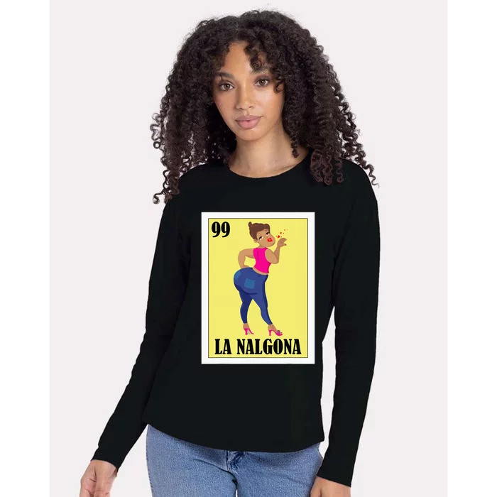 Funny Mexican Hispanas La Chingona Womens Cotton Relaxed Long Sleeve T-Shirt