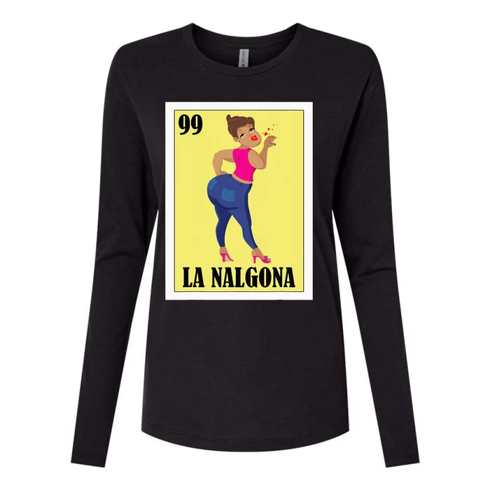 Funny Mexican Hispanas La Chingona Womens Cotton Relaxed Long Sleeve T-Shirt