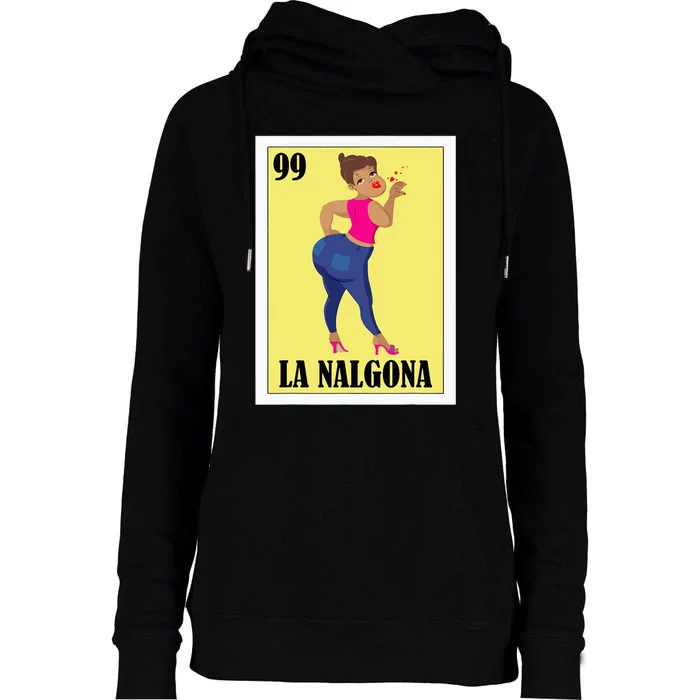 Funny Mexican Hispanas La Chingona Womens Funnel Neck Pullover Hood